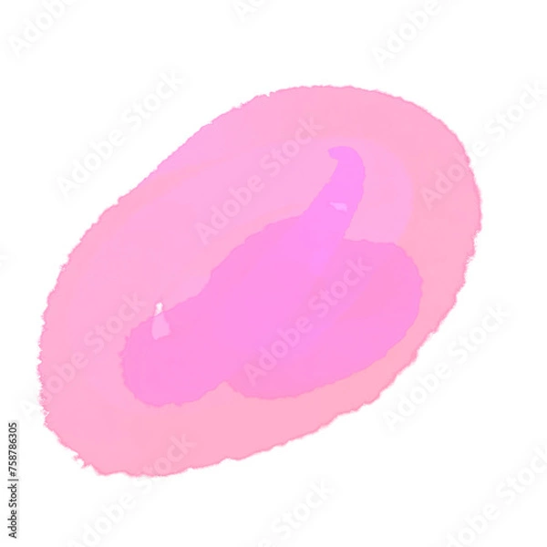 Obraz Watercolor brush strokes shape