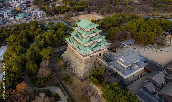 Obraz Nagoya Castle aerial view