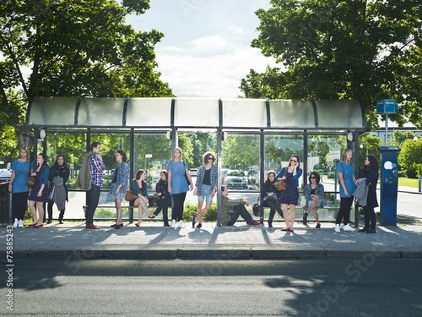 Obraz Waiting on the bus