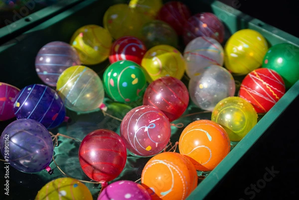 Obraz 水ヨーヨー・祭り