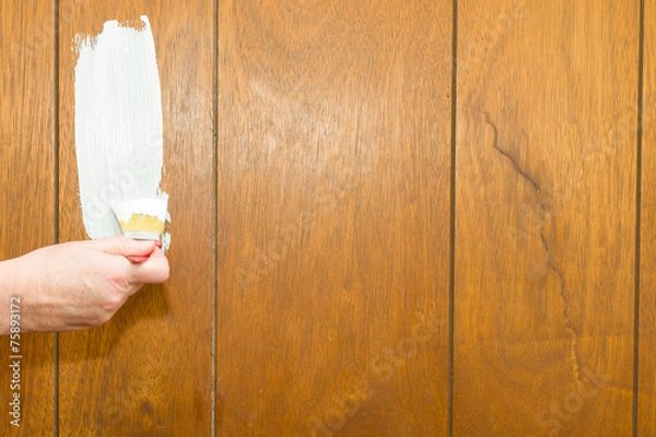 Obraz Priming Wood Paneling