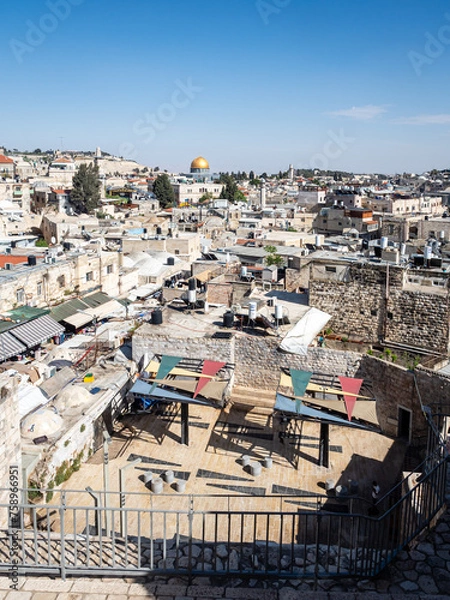 Fototapeta View of Jerusalem roofs