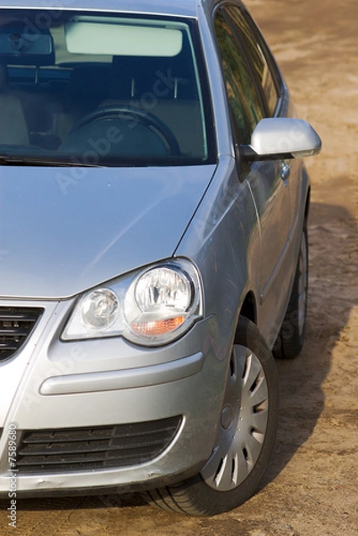 Obraz modern car on the unpaved road