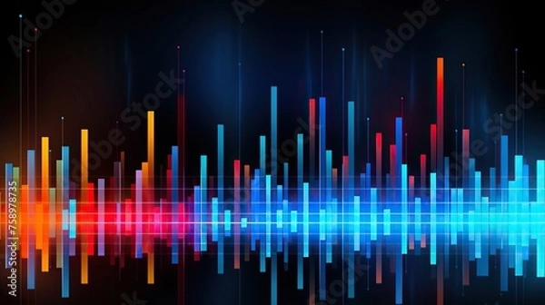 Fototapeta level bar sound equalizer