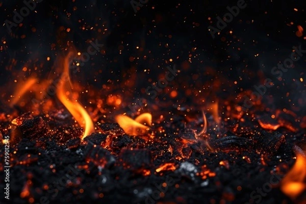 Obraz Blaze in Black Space