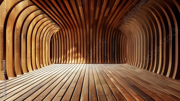 Obraz  Abstract Wooden Office Background