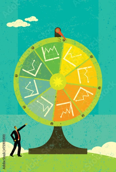 Obraz Financial Fortune Wheel