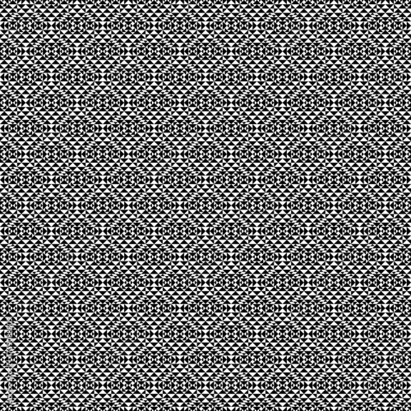 Fototapeta Seamless pattern. Geometric figures wallpaper. Triangles ornament. Triangular shapes background. Geometrical backdrop. Ethnic motif. Digital paper, textile print, web design, abstract. Vector artwork