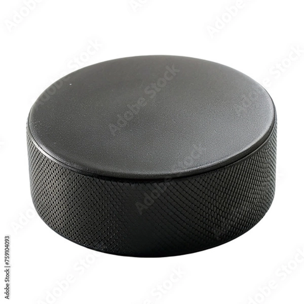 Fototapeta Hockey puck isolated on a transparent background.