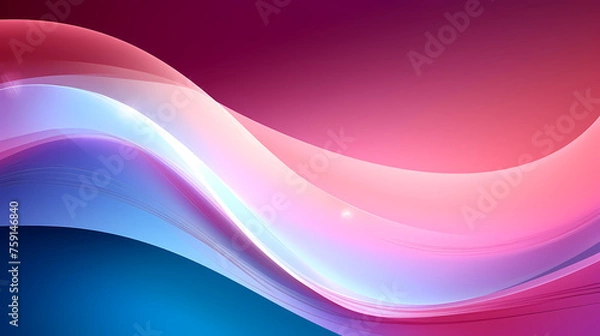 Obraz Wavy wallpaper, festive background with red decoration
