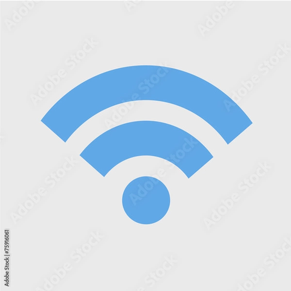 Fototapeta Wifi Wireless Technolgy Online Newtwork Icon Vector Concept