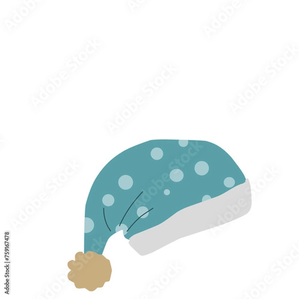 Obraz Sleeping Hat Vector Illustration 