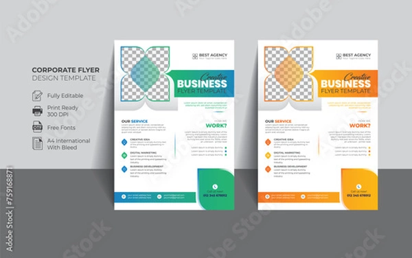 Obraz Creative Flyer Template Vector