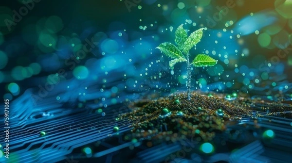 Obraz new plant growing technology