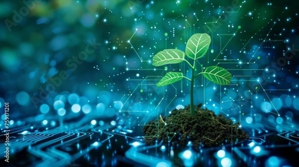 Obraz new plant growing technology