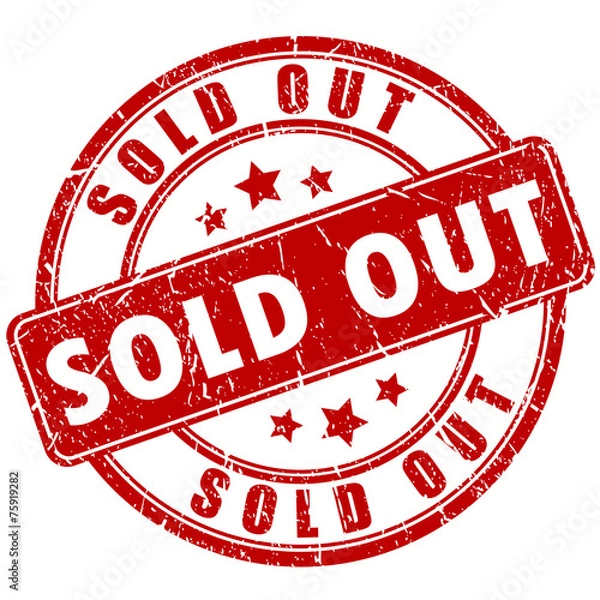 Obraz Wyprzedane stempel wektor