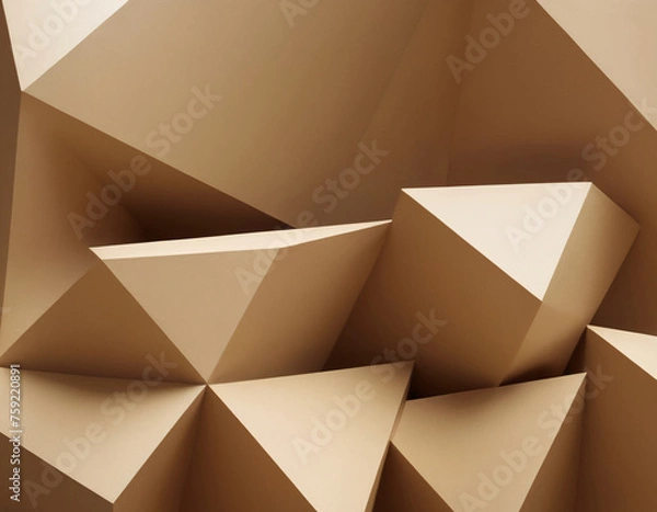 Obraz abstract cream color background with shapes 