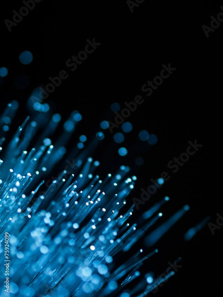 Obraz blue fiber optics