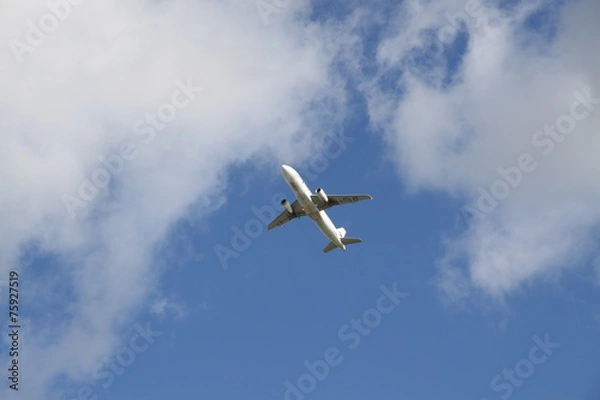 Obraz plane flying on the sky