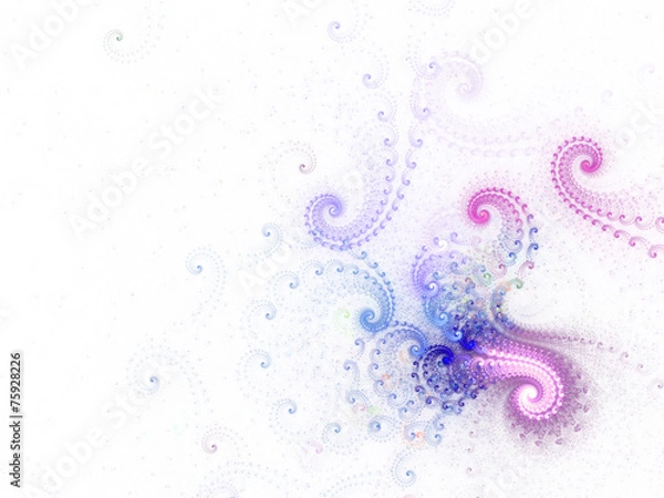 Obraz Soft fractal swirl pattern, digital artwork