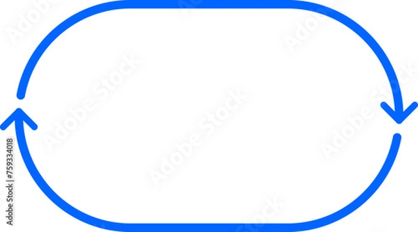 Obraz 원 사각 삼각 사각 오각 육각 라인 화살표 다이어그램