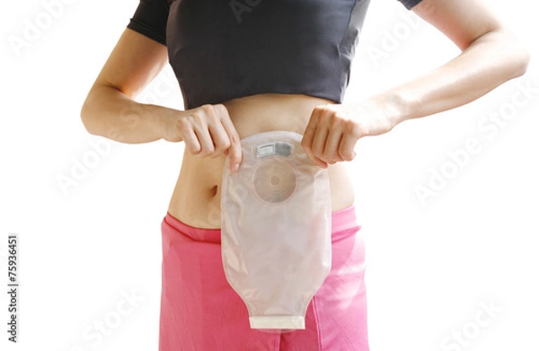 Obraz 介護用品を装着した女性