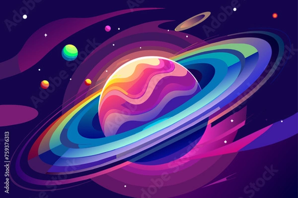 Obraz gradient galaxy background is