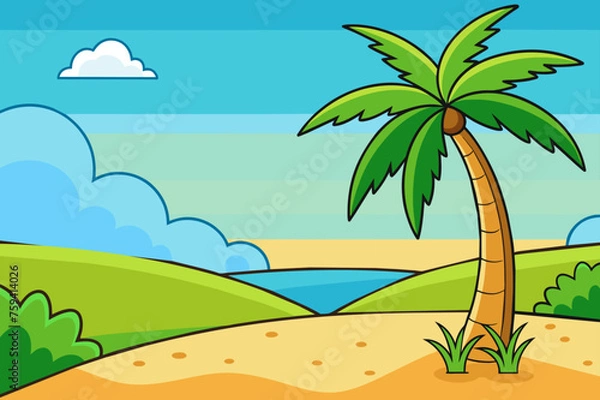 Obraz tropical background is tree