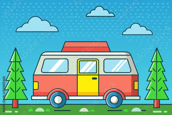 Fototapeta van cute background is tree