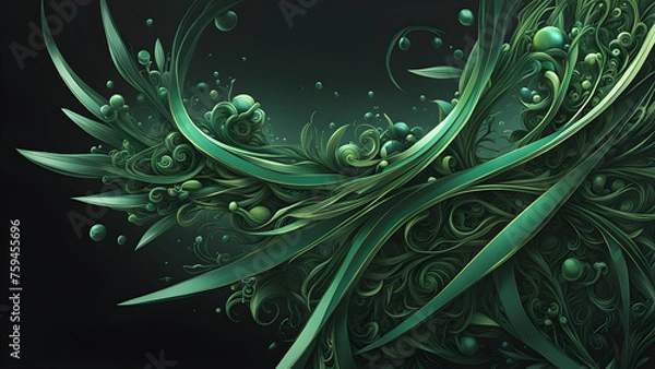 Obraz Abstract dark micro background 