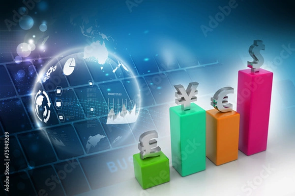 Obraz Currency graph