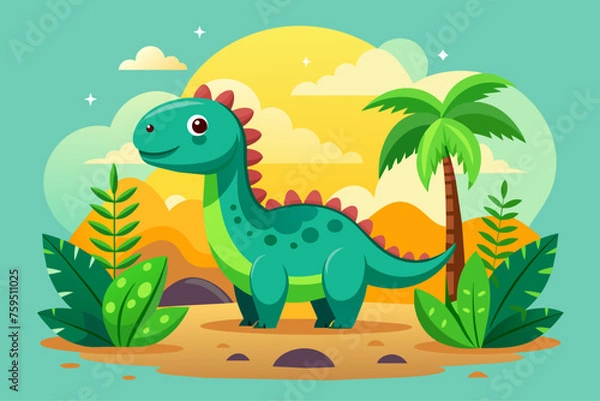 Fototapeta dino background is tree