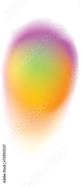 Fototapeta Blur gradient circle shape with gradation of color
