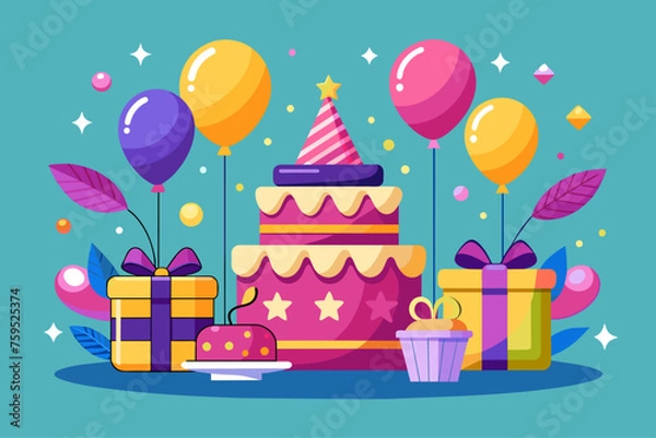 Obraz birthday background is