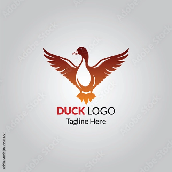 Fototapeta Duck Logo Design