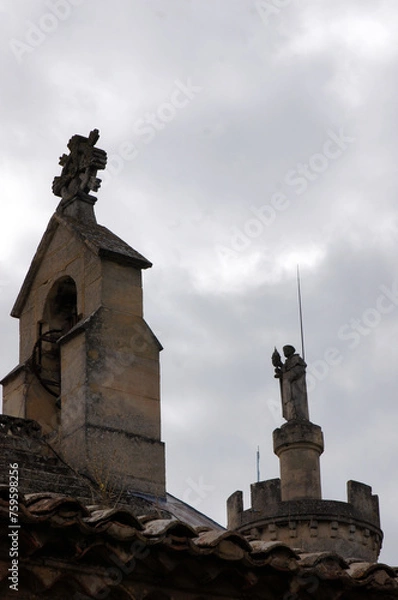 Obraz Tour et clocher à  Saint-Michel de Frigolet