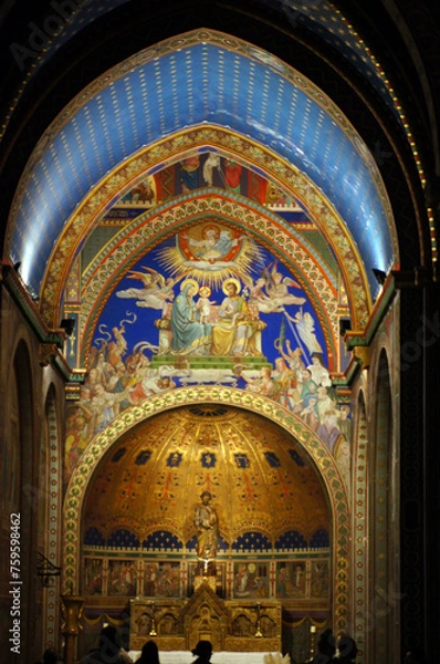 Obraz Arcade avec peinture murale