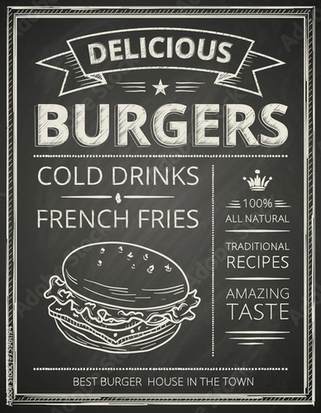 Obraz Burger poster
