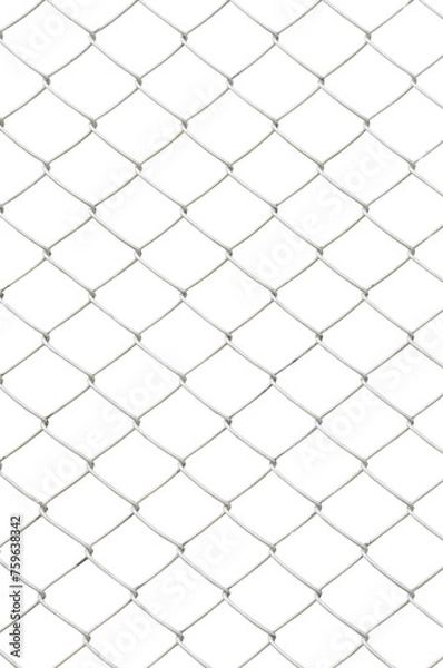 Fototapeta chain link fence isolated . PNG