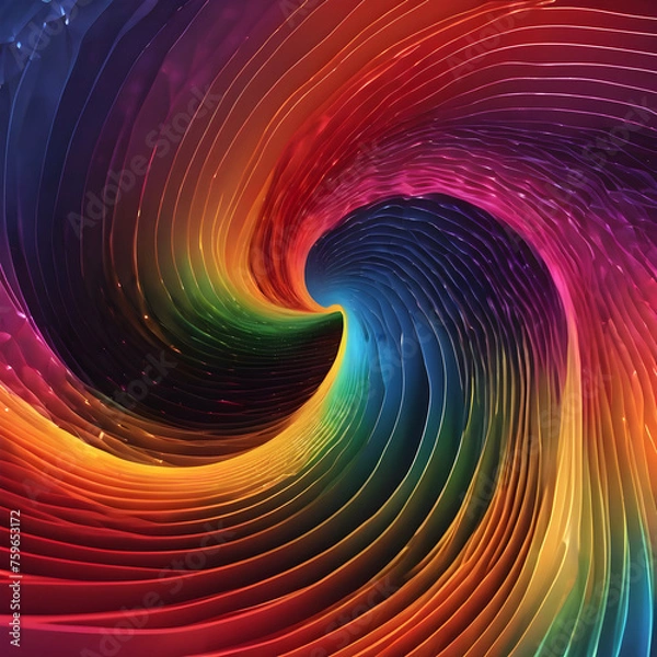 Obraz Colorful 3D background and wallpaper