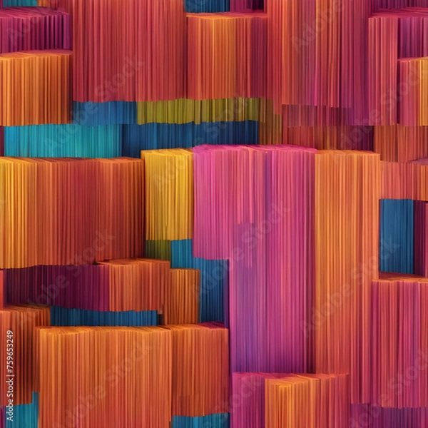 Obraz Colorful 3D background and wallpaper