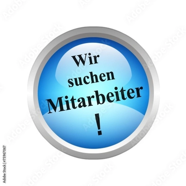 Fototapeta Wir suchen Mitarbeiter