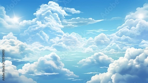 Fototapeta sky and clouds