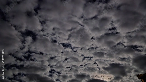 Obraz Night sky with moon light