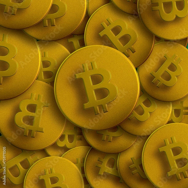 Fototapeta Enter the Digital Currency Realm: Experience Our Bitcoin Showcase