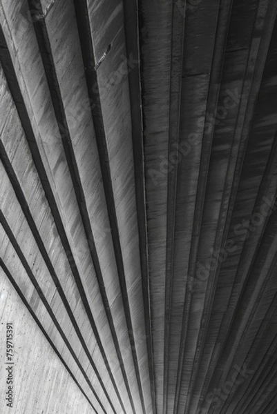 Fototapeta Gray background with lines, abstract, A simple gray background with layered lines from inside to outside