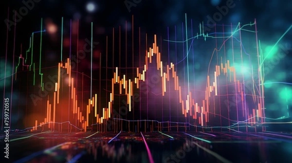 Fototapeta graph background