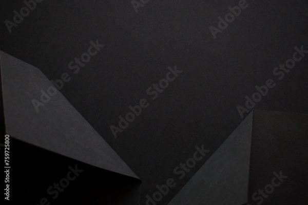 Obraz Black geometric background with copy space