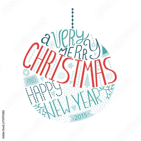 Fototapeta Vector christmas ball