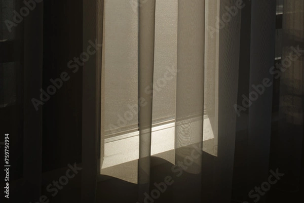 Obraz 朝日が当たる窓辺